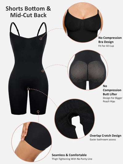 ✨ "Instant Hourglass! Seamless Tummy Control Bodysuit – Sculpts, Slims & Snatches Your Waist Without the Squeeze" ✨