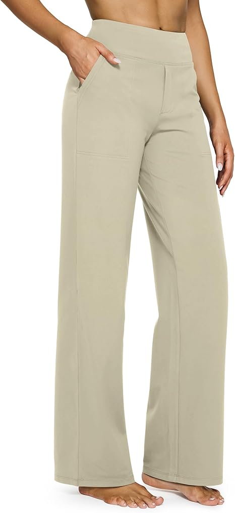 🌟Yoga pants women's high waisted elastic casual sports pants with pockets😍