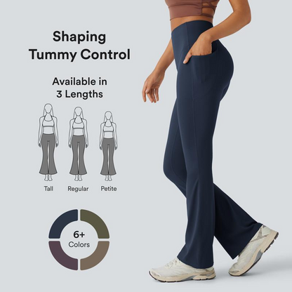 Ultra Sculpt High Waisted Tummy Control Flare Leggings
