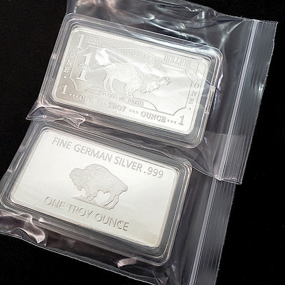 Germany Buffalo Silver Bar ( 1 Troy Ounce )
