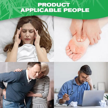 🌿 GingerBamboo Herbal Foot Detox Patches | Stress Relief & Wellness Therapy