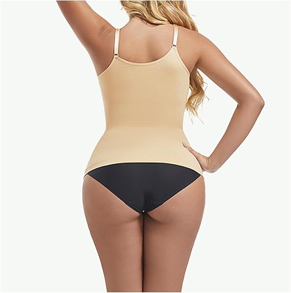 Scoop Neck Cami,Adjustable Strap Tummy Control Shaping Tank Tops for Women