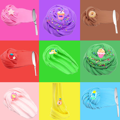 🧁（10 Pack） Butter Mud & Cotton Slime DIY Craft Set Creative Sensory Toys for Children - Fun & Safe!