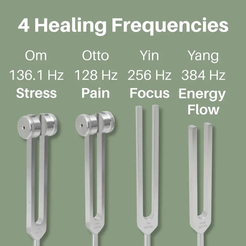 ✨ 128-384Hz Resonance Tuning Fork Set
