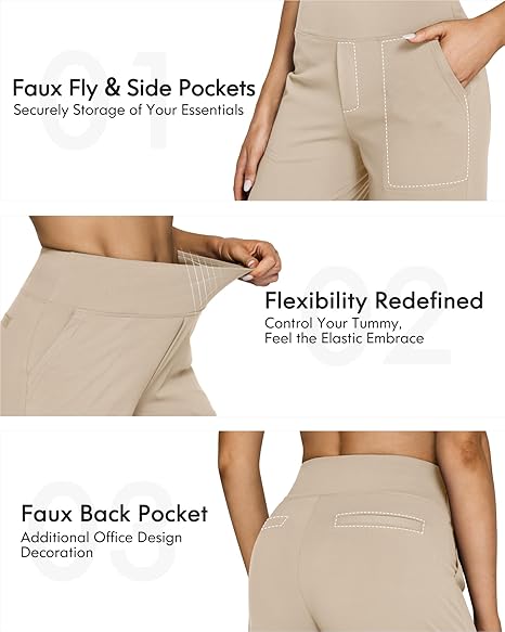 🌟Yoga pants women's high waisted elastic casual sports pants with pockets😍