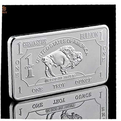 Germany Buffalo Silver Bar ( 1 Troy Ounce )