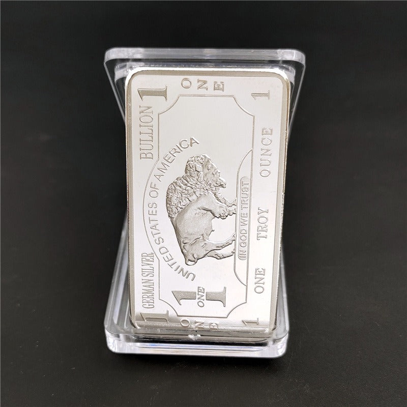 Germany Buffalo Silver Bar ( 1 Troy Ounce )