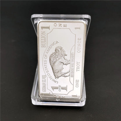 Germany Buffalo Silver Bar ( 1 Troy Ounce )