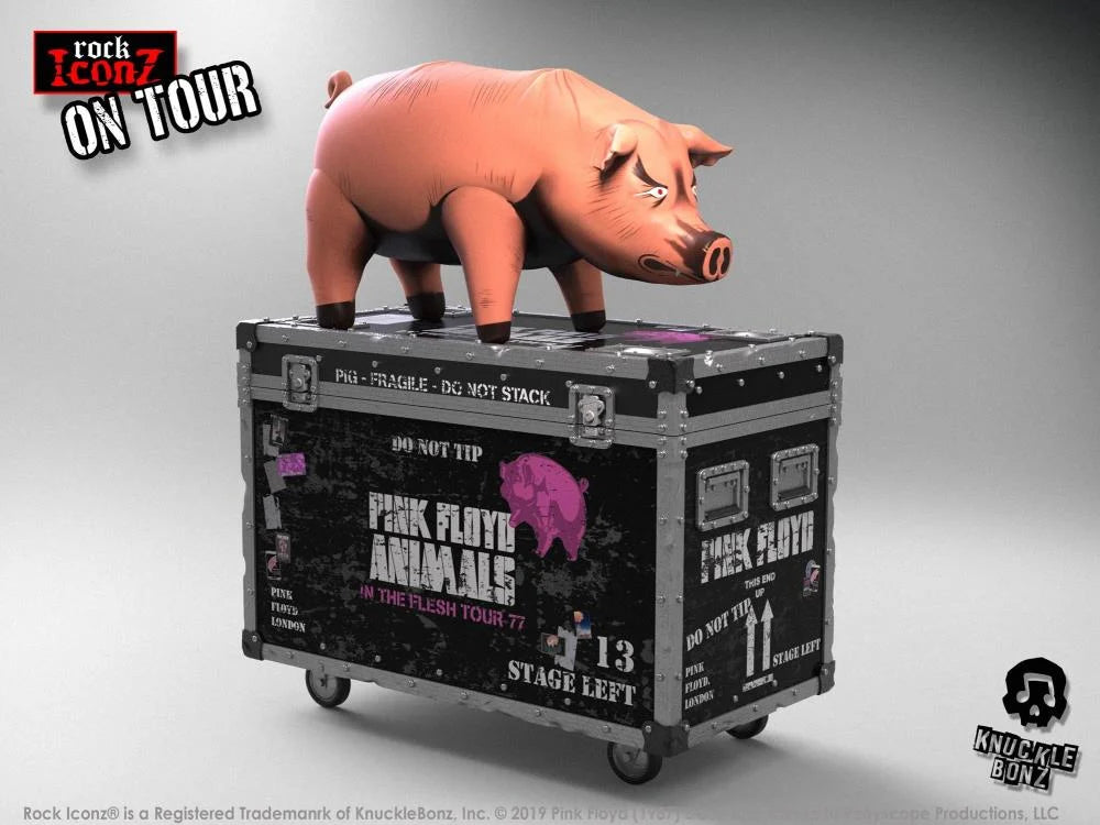 On Tour The Pig Limited Edition Statue BY KNUCKLEBONZ - BRAND PINK FLOYD