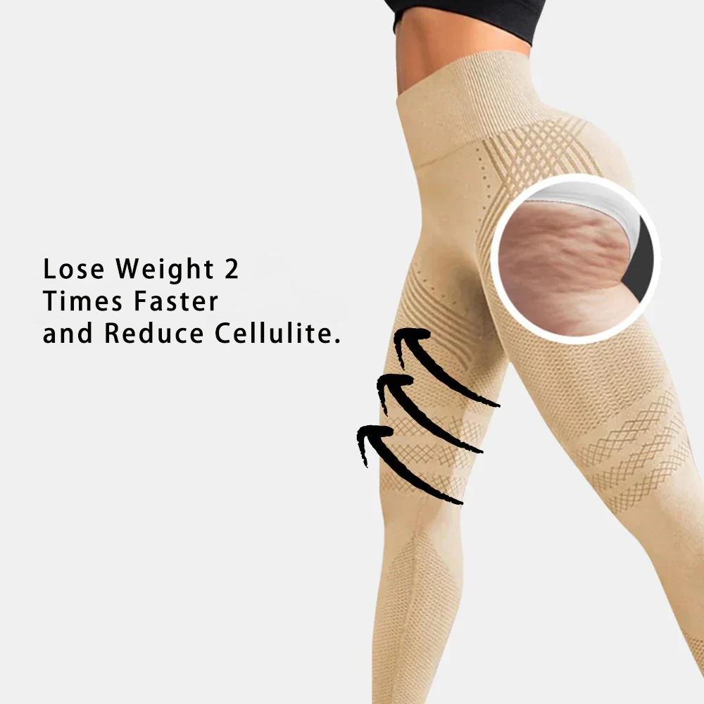 Women's Anti-Cellulite Massaging 3D Leggings
