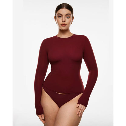 Single-Layer Basic Long Sleeve Shirts