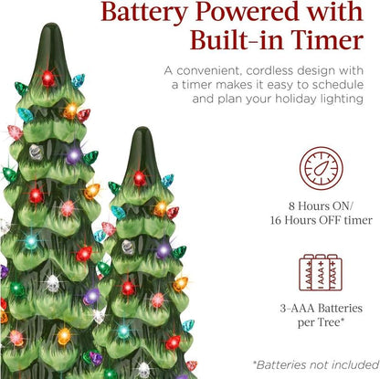 Hand-Painted Tabletop Christmas Trees🎄