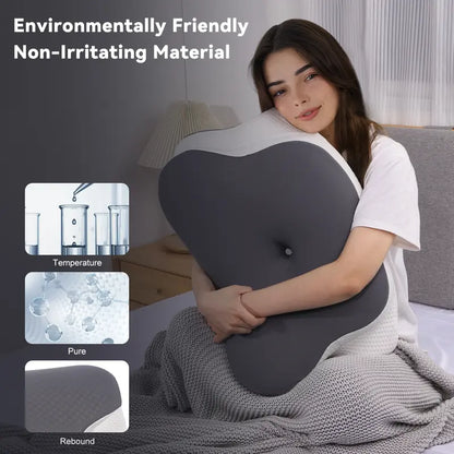Ergonomic memory foam neck pillow ⚡， A pillow to relieve pain 💎， Mother's Day gift