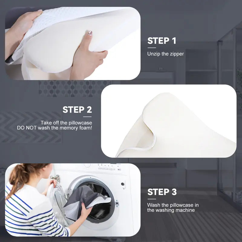 Ergonomic memory foam neck pillow ⚡， A pillow to relieve pain 💎， Mother's Day gift