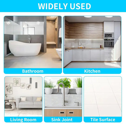 11Pcs Silicone Caulking Tools 3 in1 Grout Removal Tool(Stainless Steelhead)