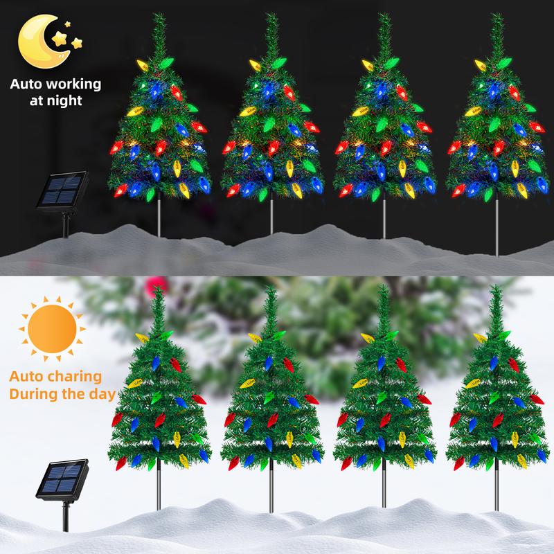 Outdoor Christmas Decorations Solar Christmas Tree