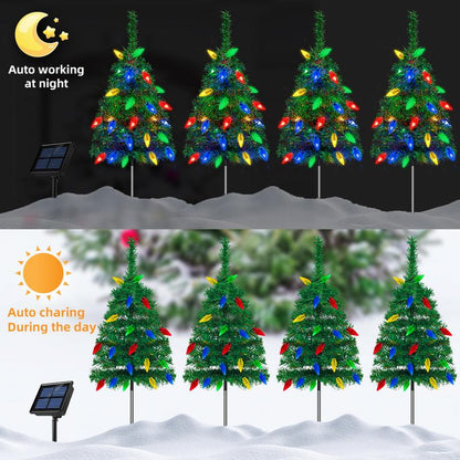 Outdoor Christmas Decorations Solar Christmas Tree