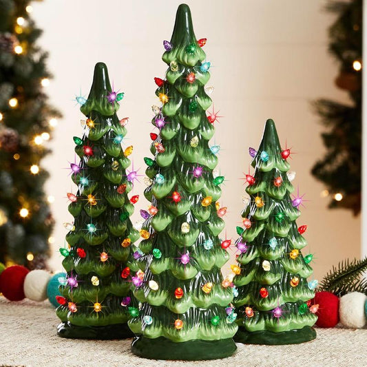 Hand-Painted Tabletop Christmas Trees🎄