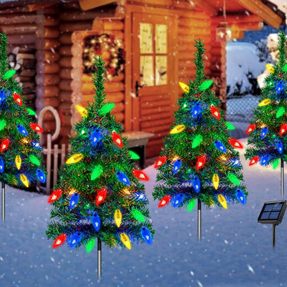 Outdoor Christmas Decorations Solar Christmas Tree