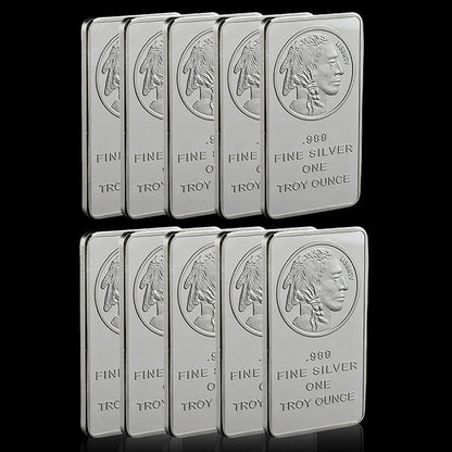 10 oz Silvertowne Mint Buffalo Silver Bar