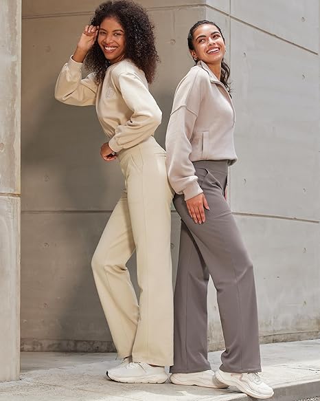 🌟Yoga pants women's high waisted elastic casual sports pants with pockets😍