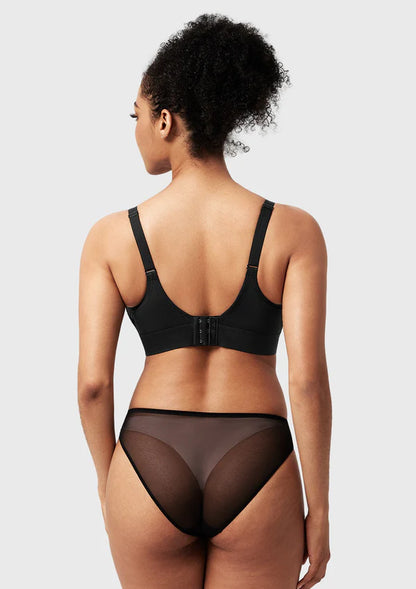 Linear Plus Size Lace Sheer Mesh Full Coverage Adjustable Straps Unlined Underwire Bra