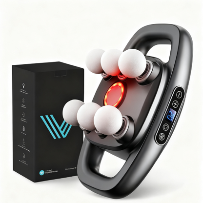 16-Head Massage Gun with 30 Levels: Deep Tissue Percussion for Back, Shoulder & Leg Pain Relief