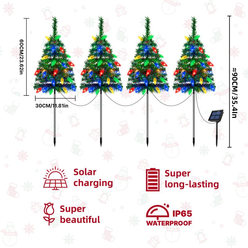 Outdoor Christmas Decorations Solar Christmas Tree