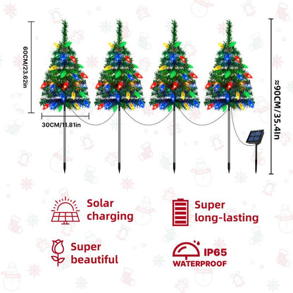 Outdoor Christmas Decorations Solar Christmas Tree