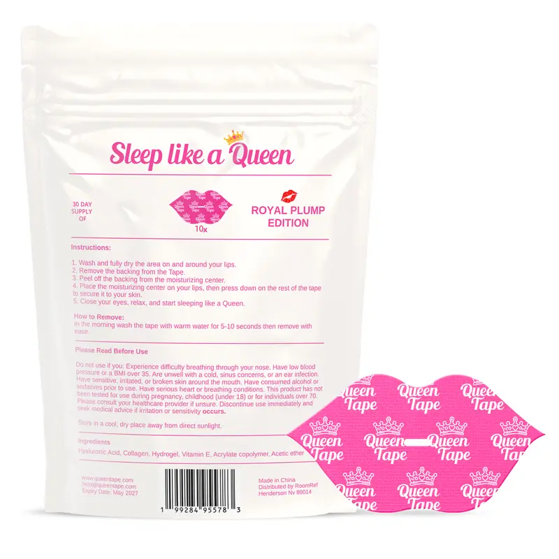 👄 Royal Plump Sleep Mouth Tape | Hydrate + Plump Lips