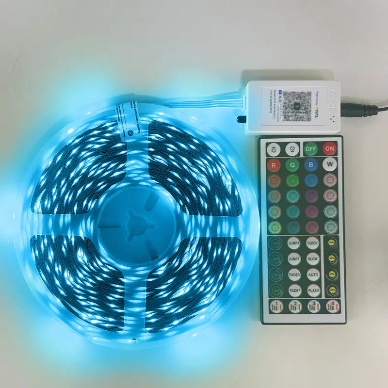 🎶 200FT RGB Music Sync LED Strip | Bluetooth APP Remote for Bedroom Ambiance