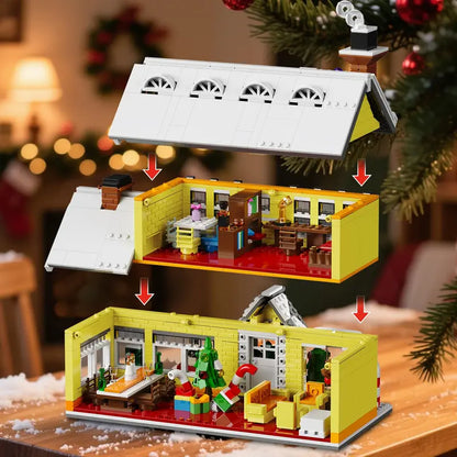 🏡✨ Build & Illuminate Your Dream Home! Mini Building Set for Creating Cozy Memories.