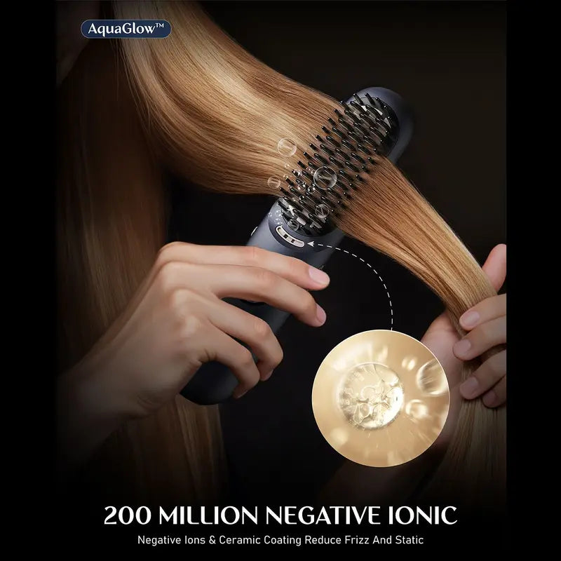 🔥 10 APEX Cordless Hot Brush | Ionic Ceramic Styler with Digital Display