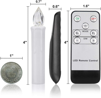 🎄 Christmas Tree Clip-On LED Candles | Timer & Waterproof