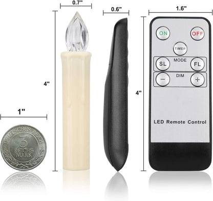 🎄 Christmas Tree Clip-On LED Candles | Timer & Waterproof