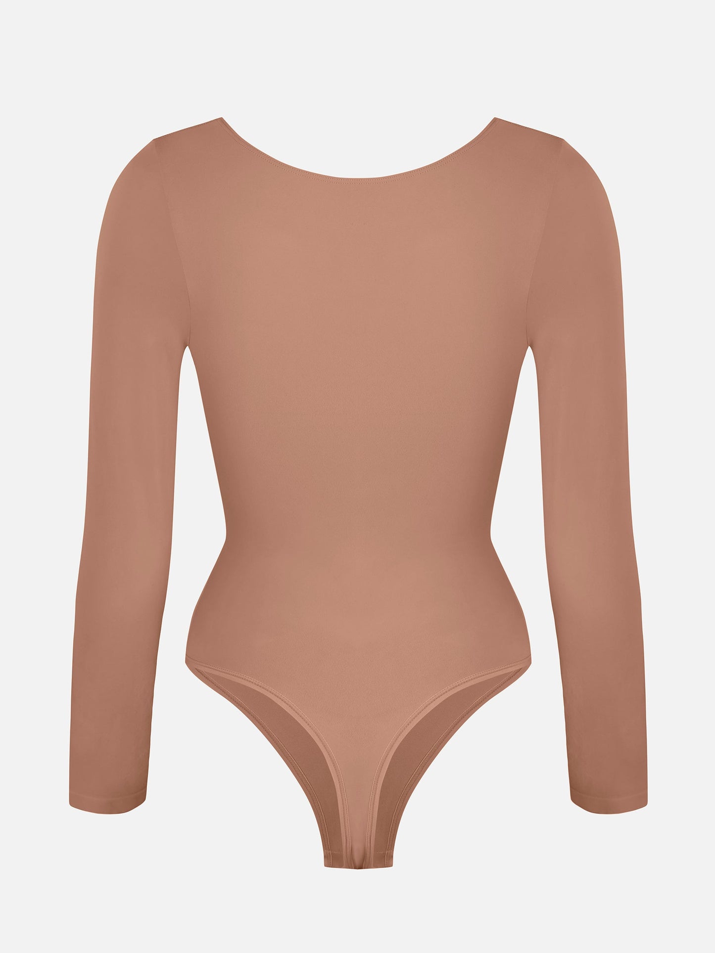 Seamless Long Sleeve Tummy Control Thong Bodysuit