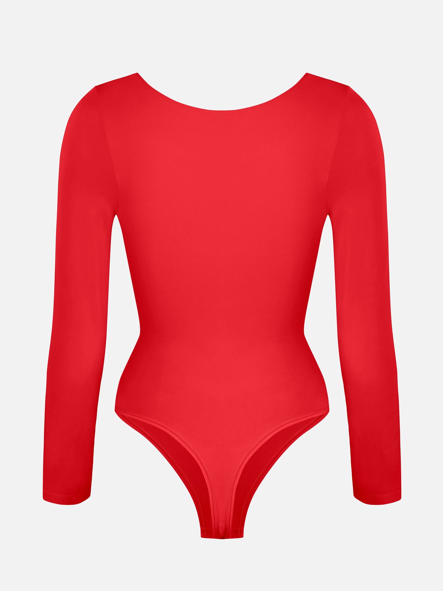 Seamless Long Sleeve Tummy Control Thong Bodysuit