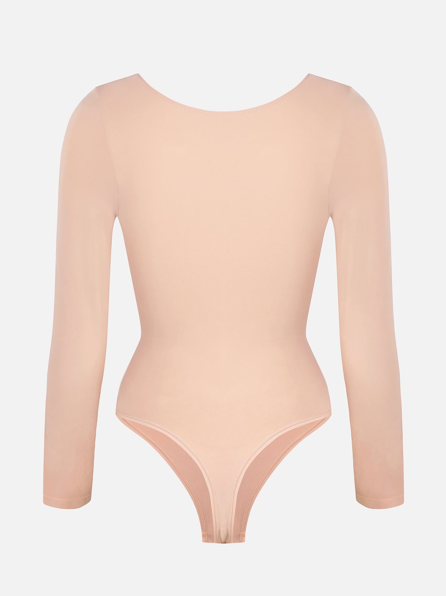 Seamless Long Sleeve Tummy Control Thong Bodysuit