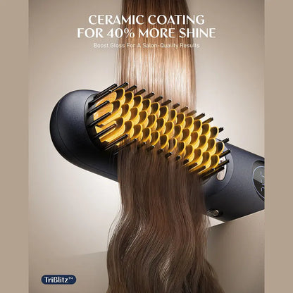 🔥 10 APEX Cordless Hot Brush | Ionic Ceramic Styler with Digital Display