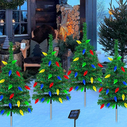 Outdoor Christmas Decorations Solar Christmas Tree