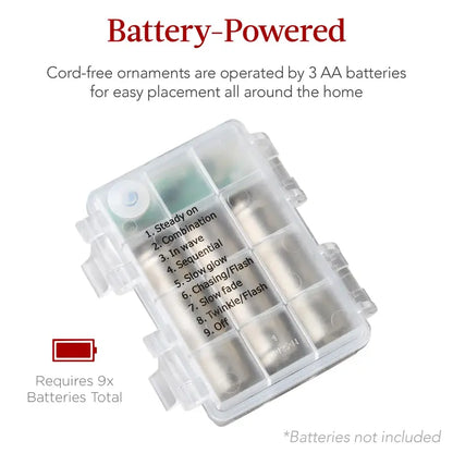 Hanging Pop-Up Outdoor Christmas Ornaments, LED Lights, 8 Light Functions