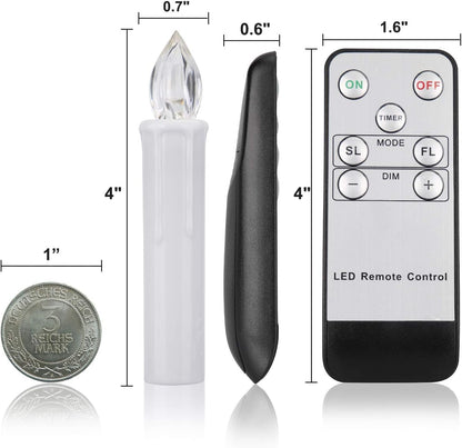 🎄 Christmas Tree Clip-On LED Candles | Timer & Waterproof