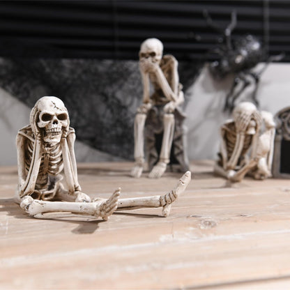 🎃👻💀Halloween Fireplace Simulation Skull Combination