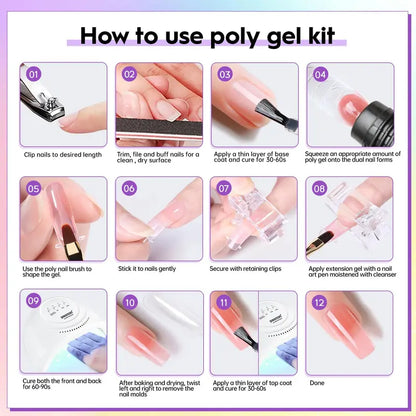 ✨Manicure Set｜Color Gel + Extension Gel + UV Lamp