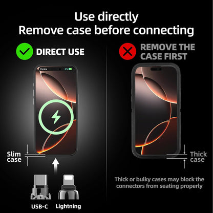 ✨ "4-in-1 Fast Charging Cable – 240W Universal USB Cord w/Case (6.6Ft)"