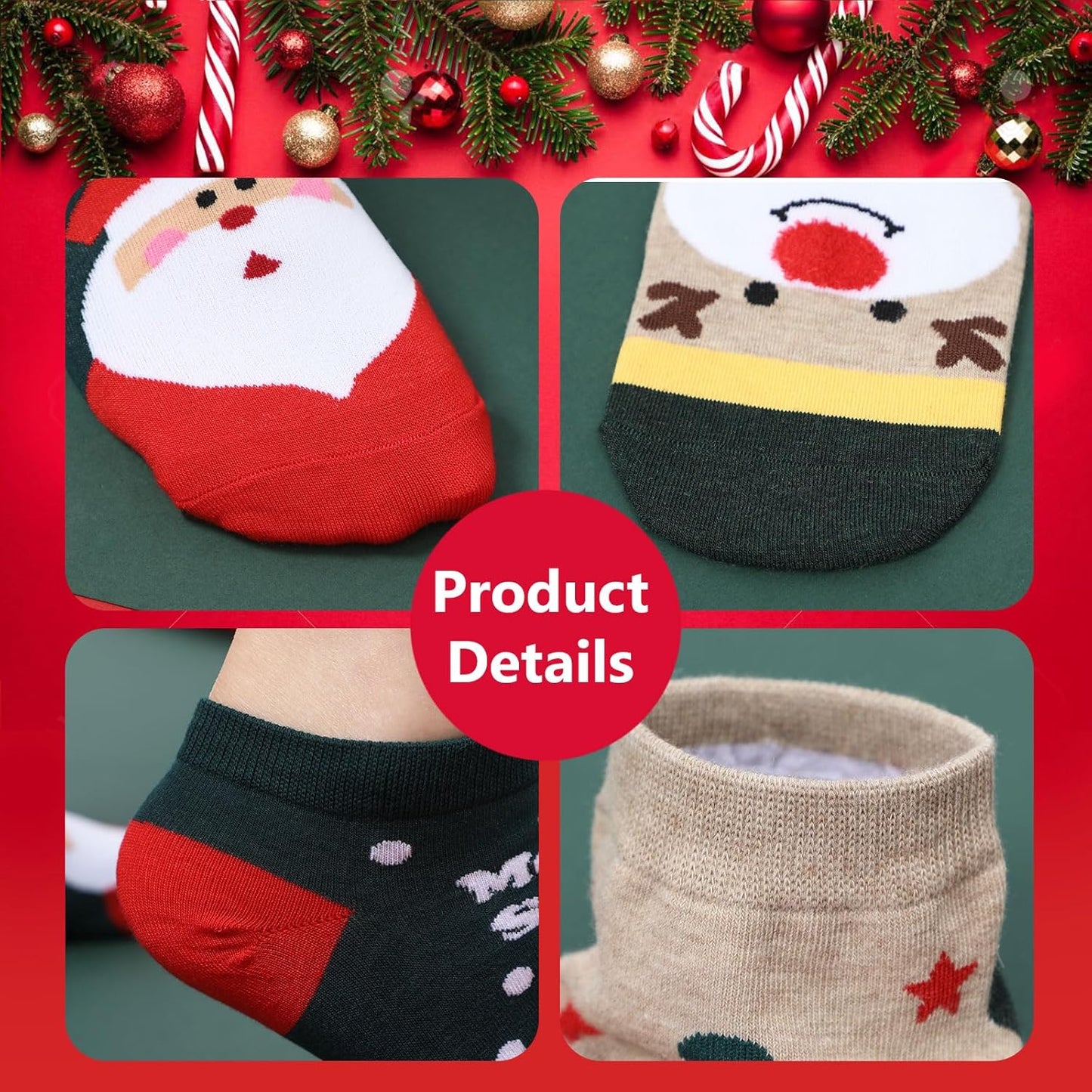 2025  Christmas Socks Advent Calendar - 24 Days of Festive Fun!