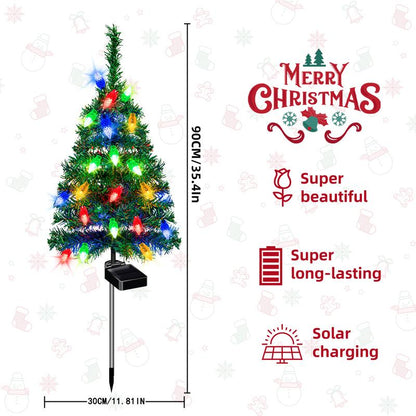 Outdoor Christmas Decorations Solar Christmas Tree