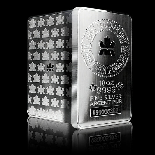 Royal Canadian Mint 10 oz Silver Bar
