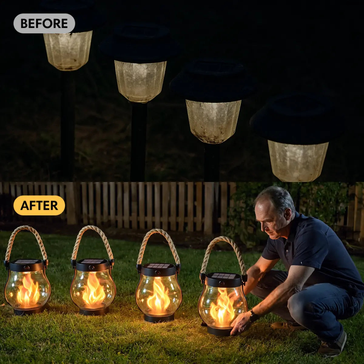 ❤️‍🔥 Solar Lantern Outdoor Lights