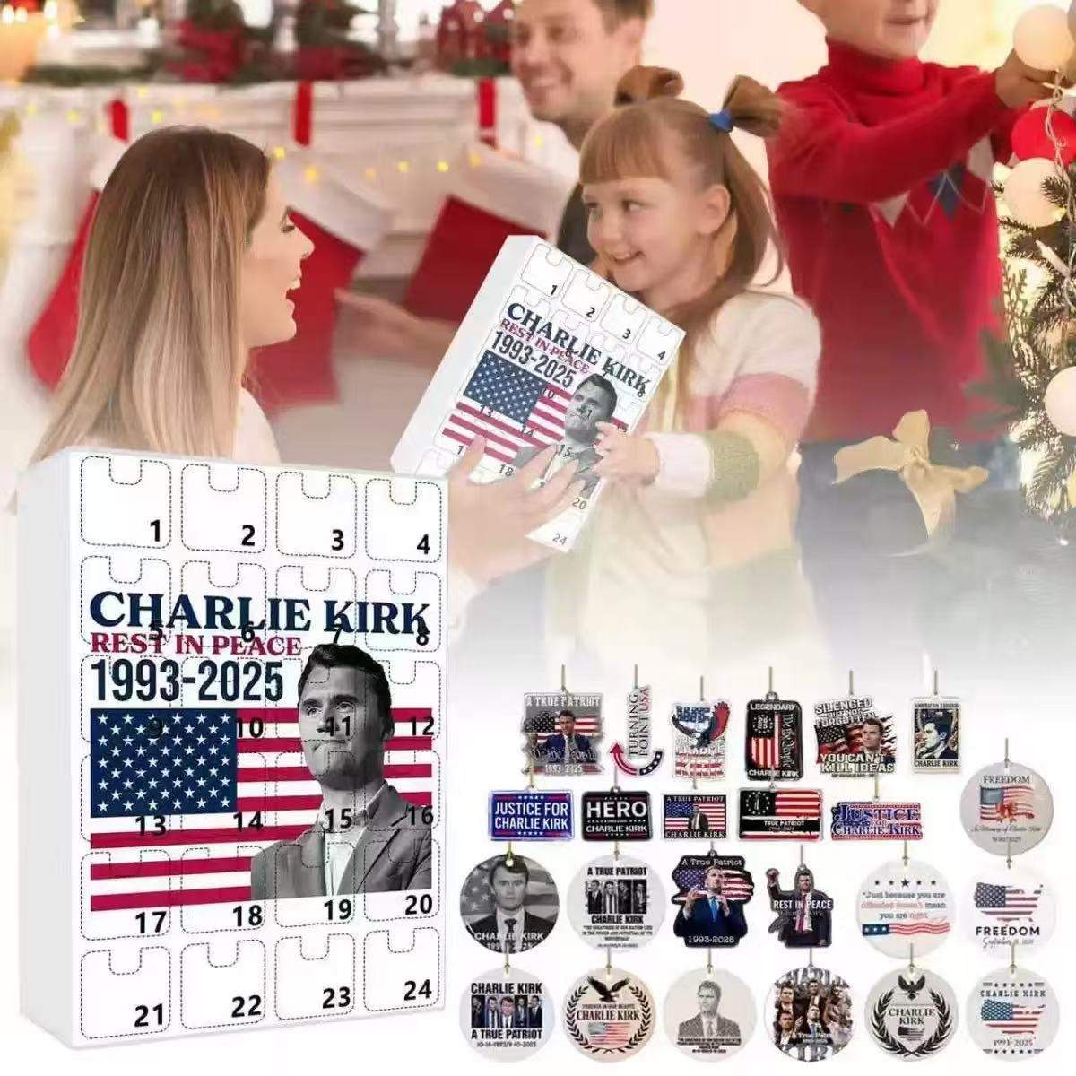 Charlie Kirk Advent Calendar: 24 Days of Surprise Mini Figures